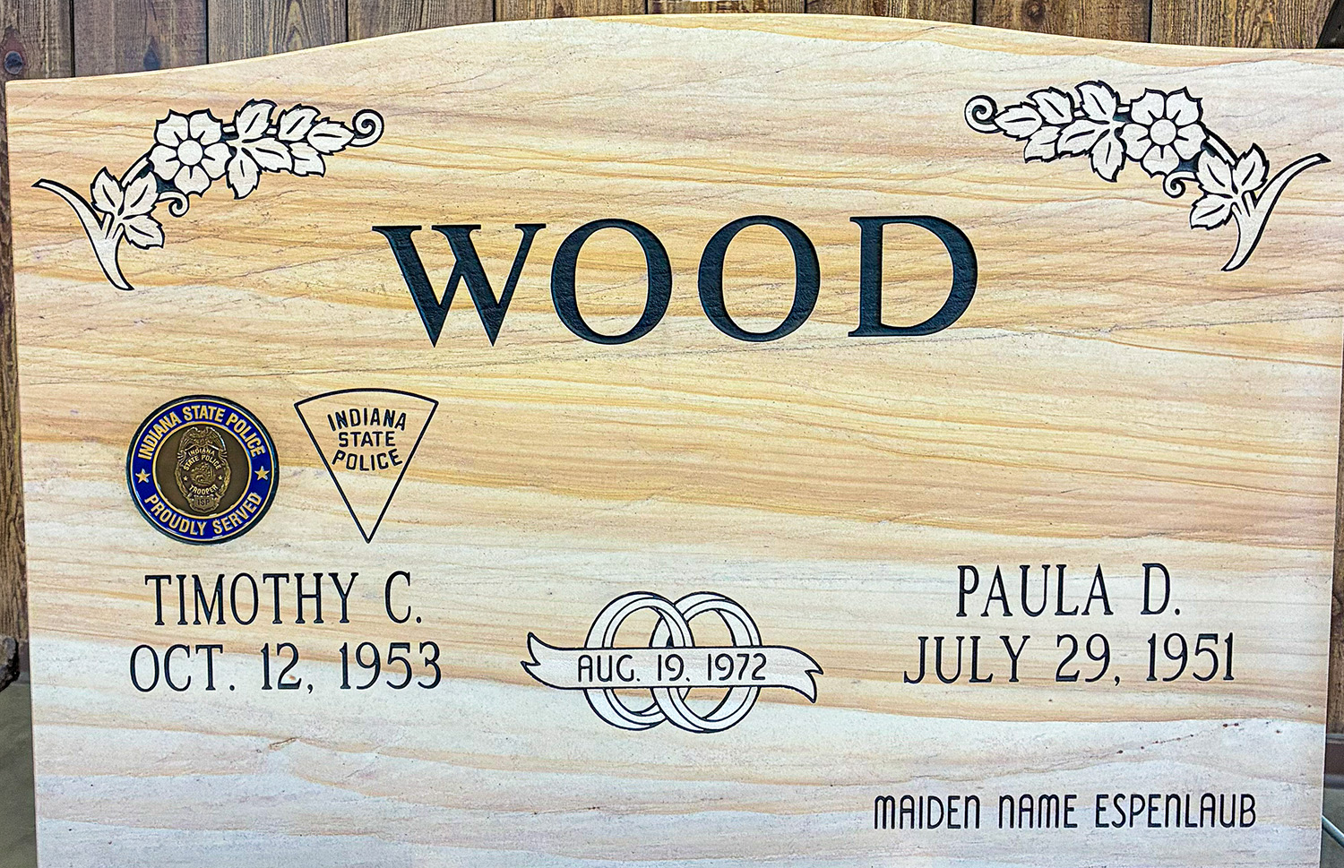 Wood Headstone